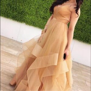 Gold maxi dress